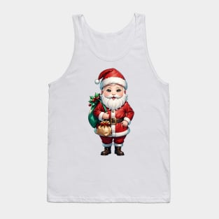 A jolly Santa Claus with a sack full of gifts Tank Top